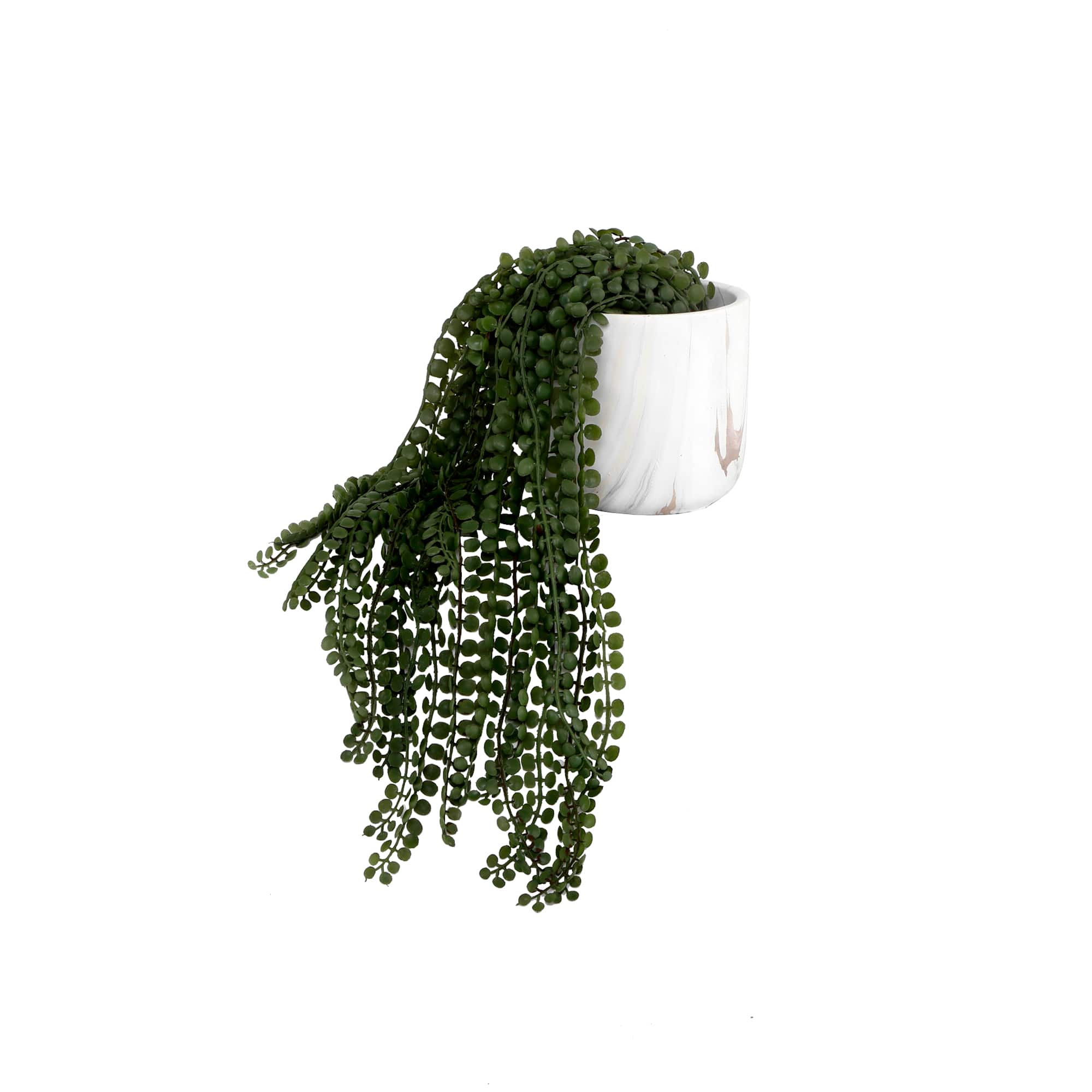 Flora Bunda® 17.5" String Of Peas in Marble Gold Finish Cement